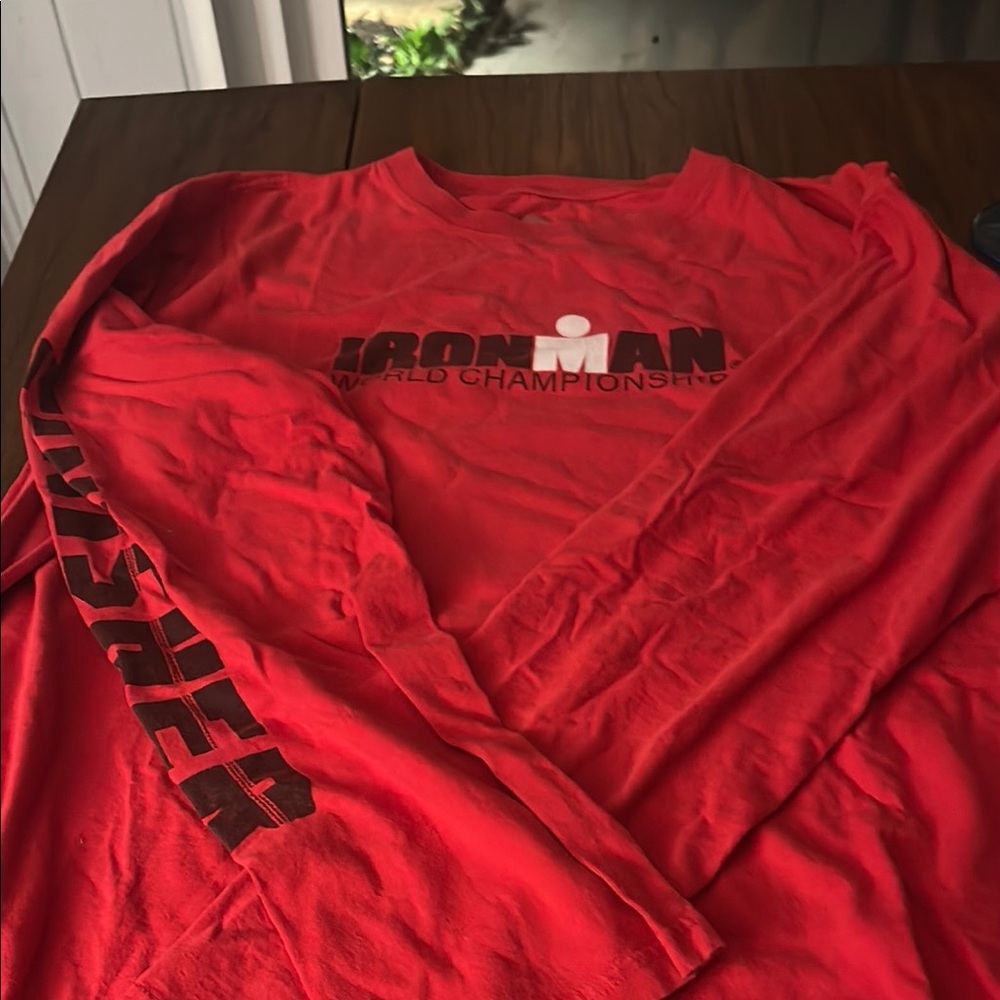 Iron Man Red Long Sleeve Tees